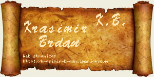 Krasimir Brdan vizit kartica